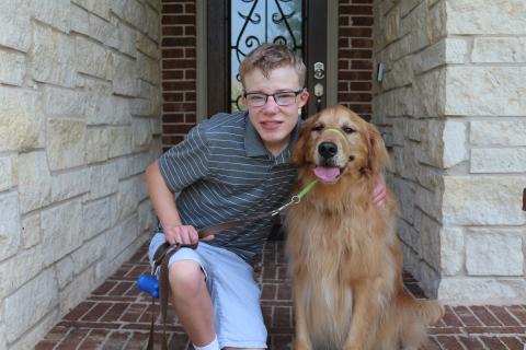 Wilson and Colt on the first day of school